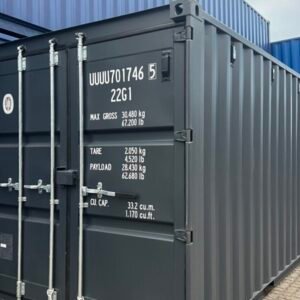 20 foot container, cobalt blue