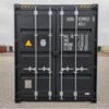 40 foot high cube container, black-grey