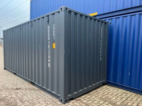 20 foot container, cobalt blue