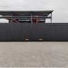 40 foot high cube container, black-grey