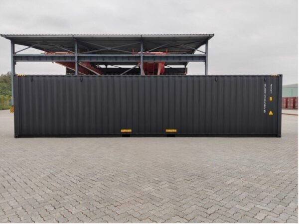 40 foot high cube container, black-grey