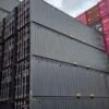 40 foot high cube container, black-grey